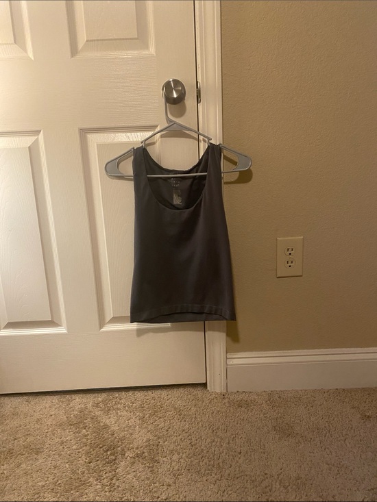 a new day Tops - a new day Charcoal Scoop-Neck Tank Top